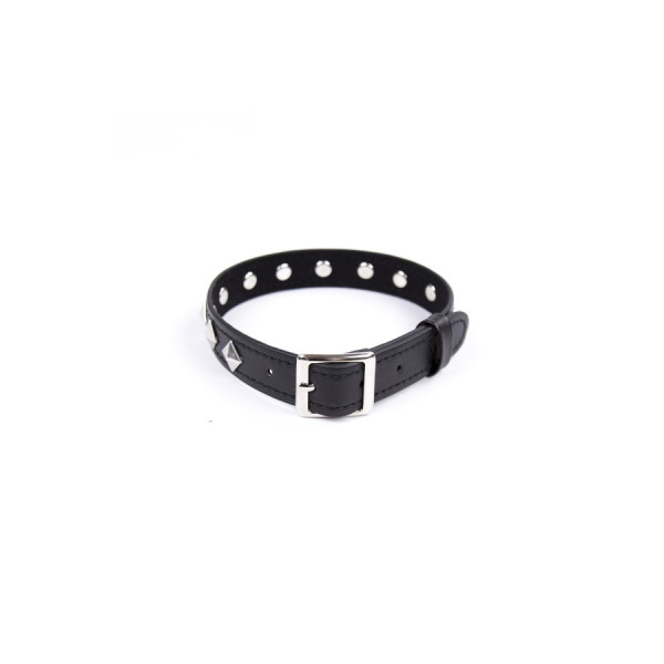 Collier réglable avec déco en métal 